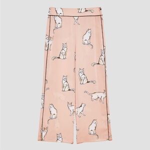 Zara Cat Print Pants